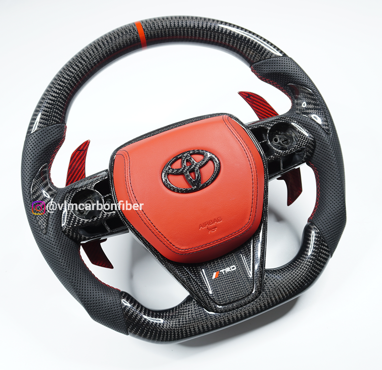 Private Custom Carbon Fiber Steering Wheel For Toyota Camry / Avalon