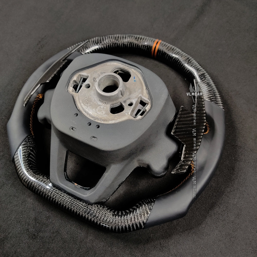 Private Custom Carbon Fiber Steering Wheel For Seat Cupra Ateca MK4 2023 For Mentor Sport FR IBIZA