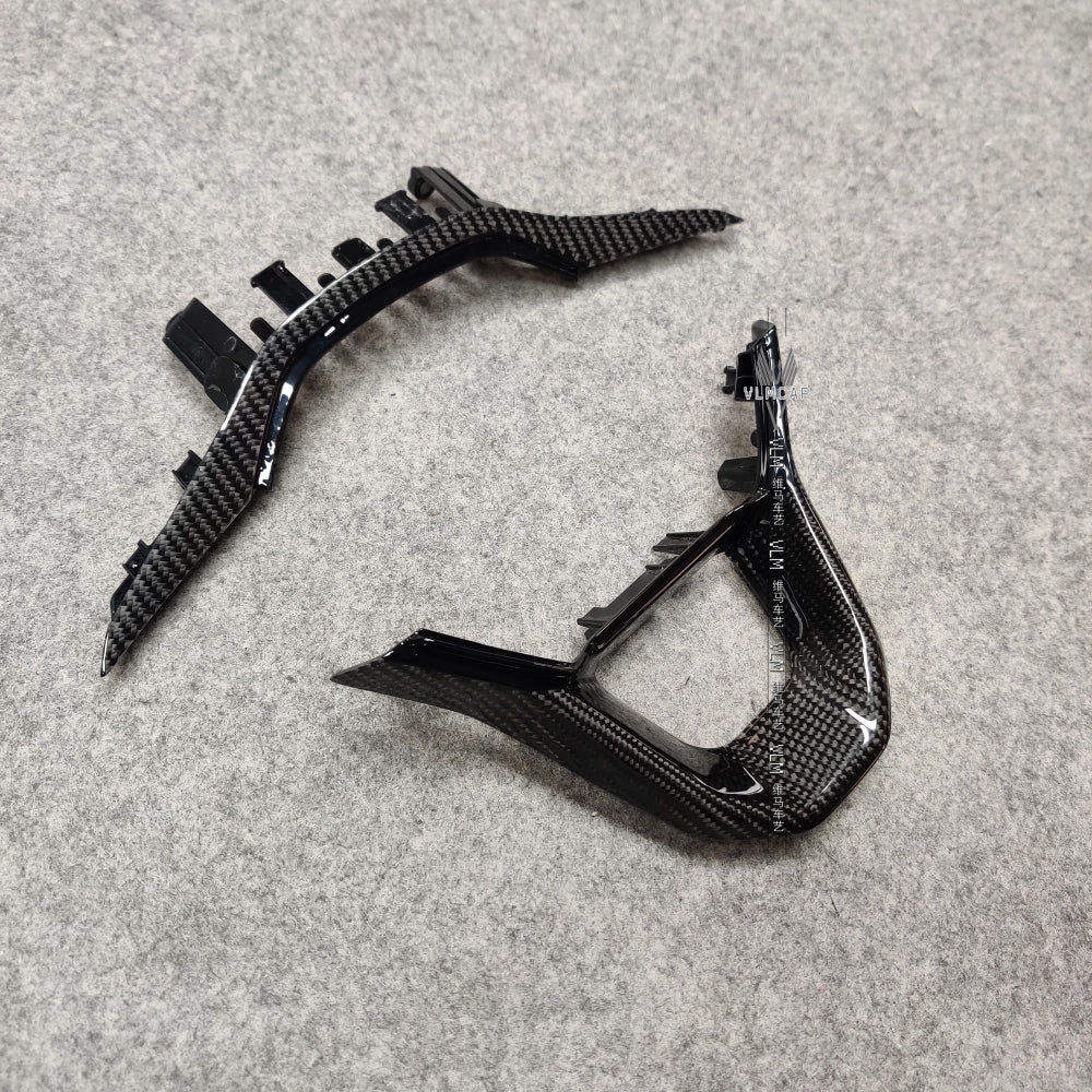 Private Custom Carbon Fiber Steering Wheel Trim Cover For Seat Cupra Ateca MK4 2023 Formentor Sport FR IBIZA