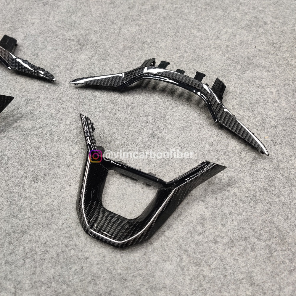 Private Custom Carbon Fiber Steering Wheel Trim Cover For Seat Cupra Ateca MK4 2023 Formentor Sport FR IBIZA