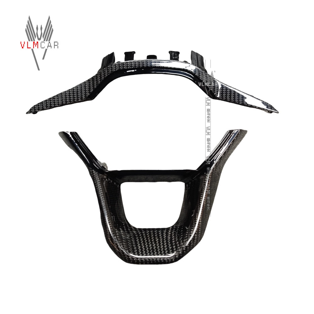 Private Custom Carbon Fiber Steering Wheel Trim Cover For Seat Cupra Ateca MK4 2023 Formentor Sport FR IBIZA