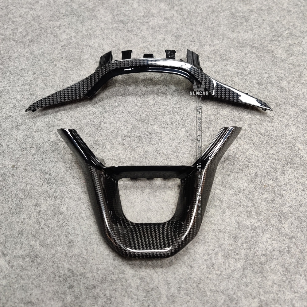 Private Custom Carbon Fiber Steering Wheel Trim Cover For Seat Cupra Ateca MK4 2023 Formentor Sport FR IBIZA