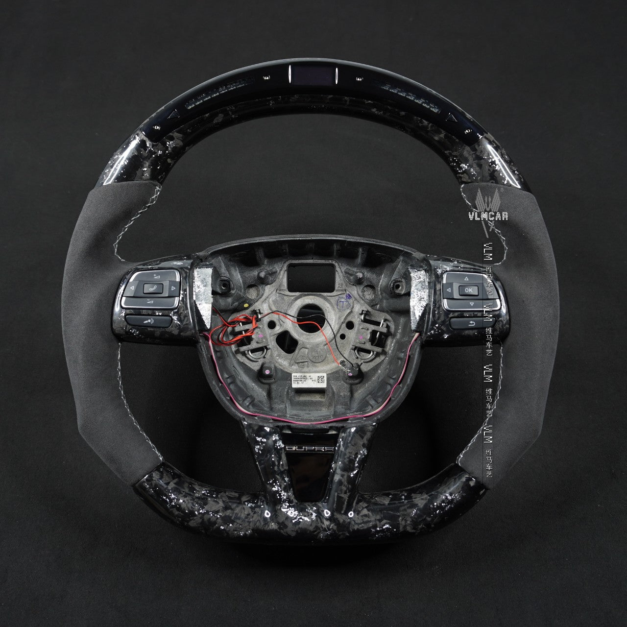 Private Custom Carbon Fiber Steering Wheel For Seat Leon FR 2012 Cupra Ibiza