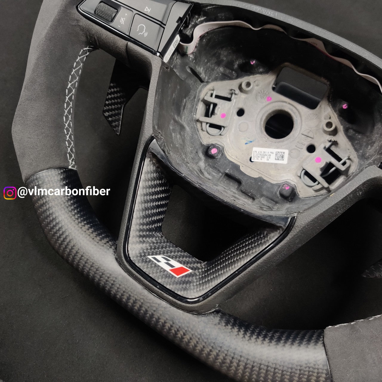 Private Custom Carbon Fiber Steering Wheel For Seat Leon Cupra R ST Ateca FR IBIZA