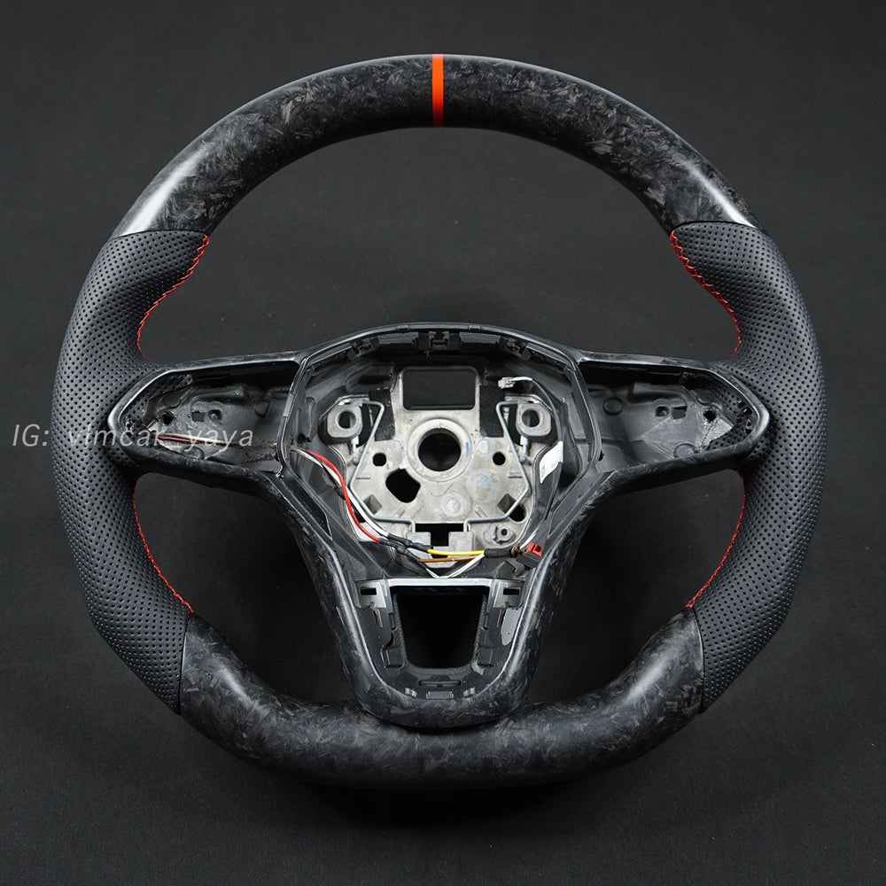 Private Custom Carbon Fiber Steering Wheel For Volkswagen Golf8 MK8 R GTI Tiguan VW Jetta