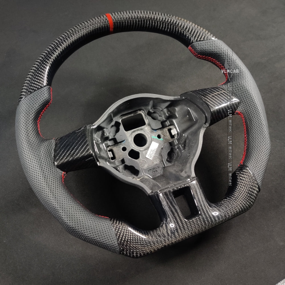 Private Custom Carbon Fiber Steering Wheel For Volkswagen Normal MK6 Golf6 VW