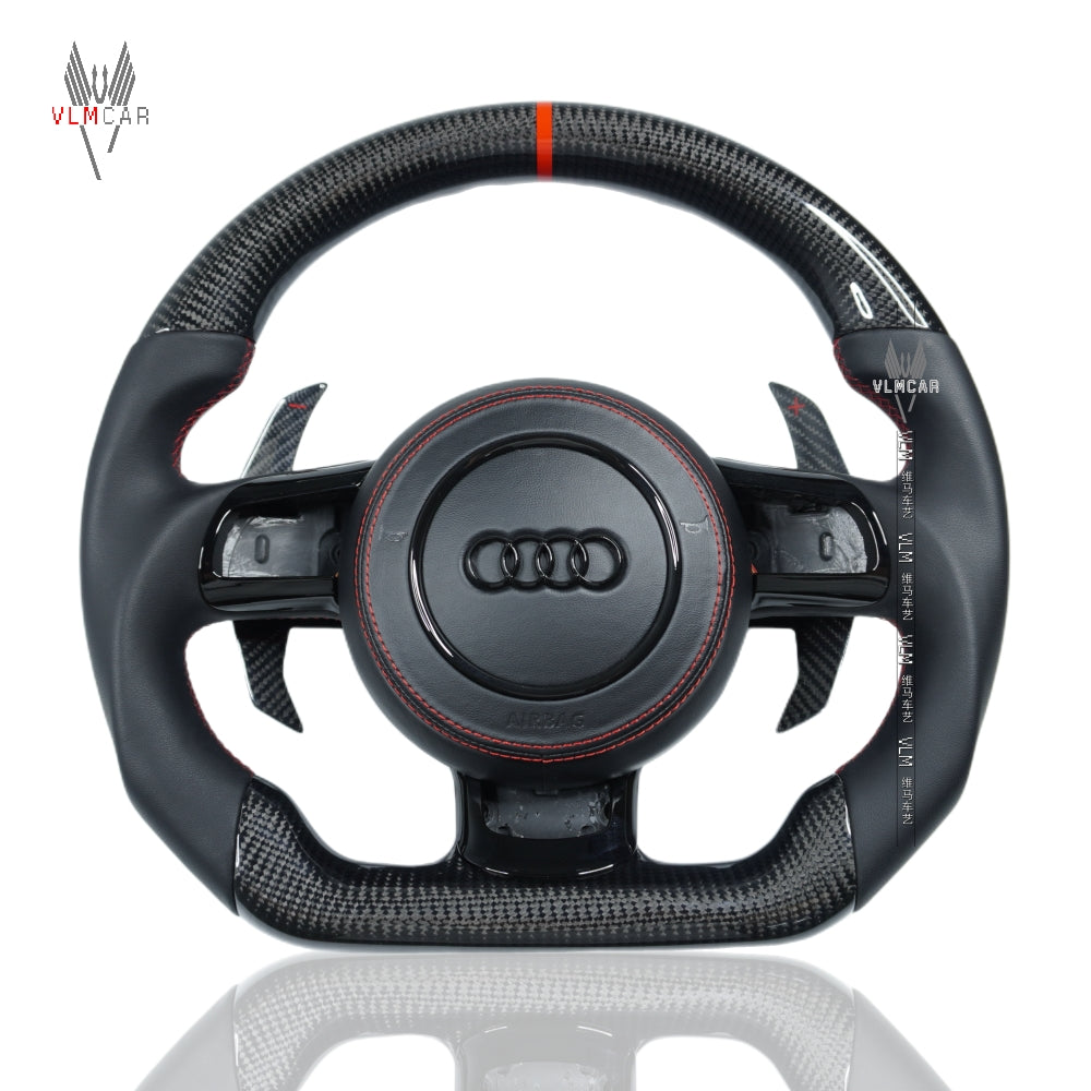 Private Custom Carbon Fiber Steering Wheel For Audi TT R8 A3 S3 8P RS3 RS6