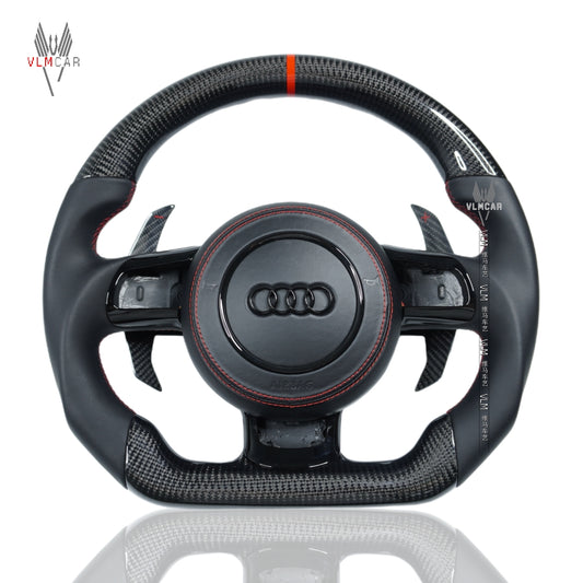 Private Custom Carbon Fiber Steering Wheel For Audi TT R8 A3 S3 8P RS3 RS6