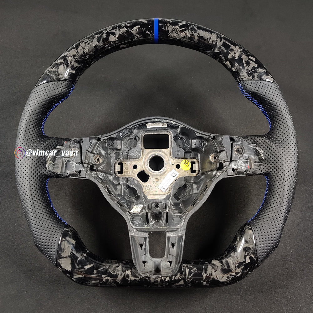 Private Custom Carbon Fiber Steering Wheel For Volkswagen Golf6 MK6 GTI Manual VW