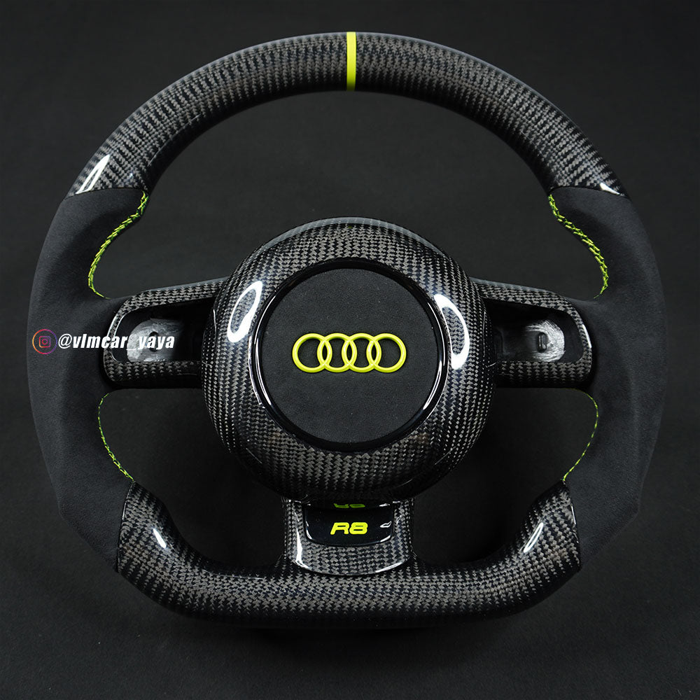 Private Custom Carbon Fiber Steering Wheel For Audi TT R8 A3 S3 8P RS3 RS6