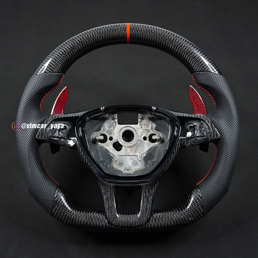 Private Custom Carbon Fiber Steering Wheel For Volkswagen Golf MK7 Tiguan Jetta Passat VW