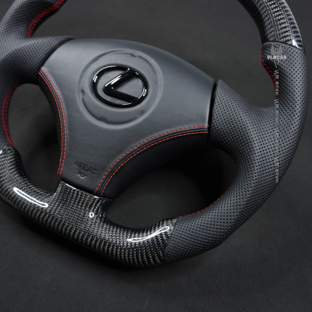 Private Custom Carbon Fiber Steering Wheel For Lexus GS / GS250 / GS350 / GS300 / GS400 / GS430 /  GS450