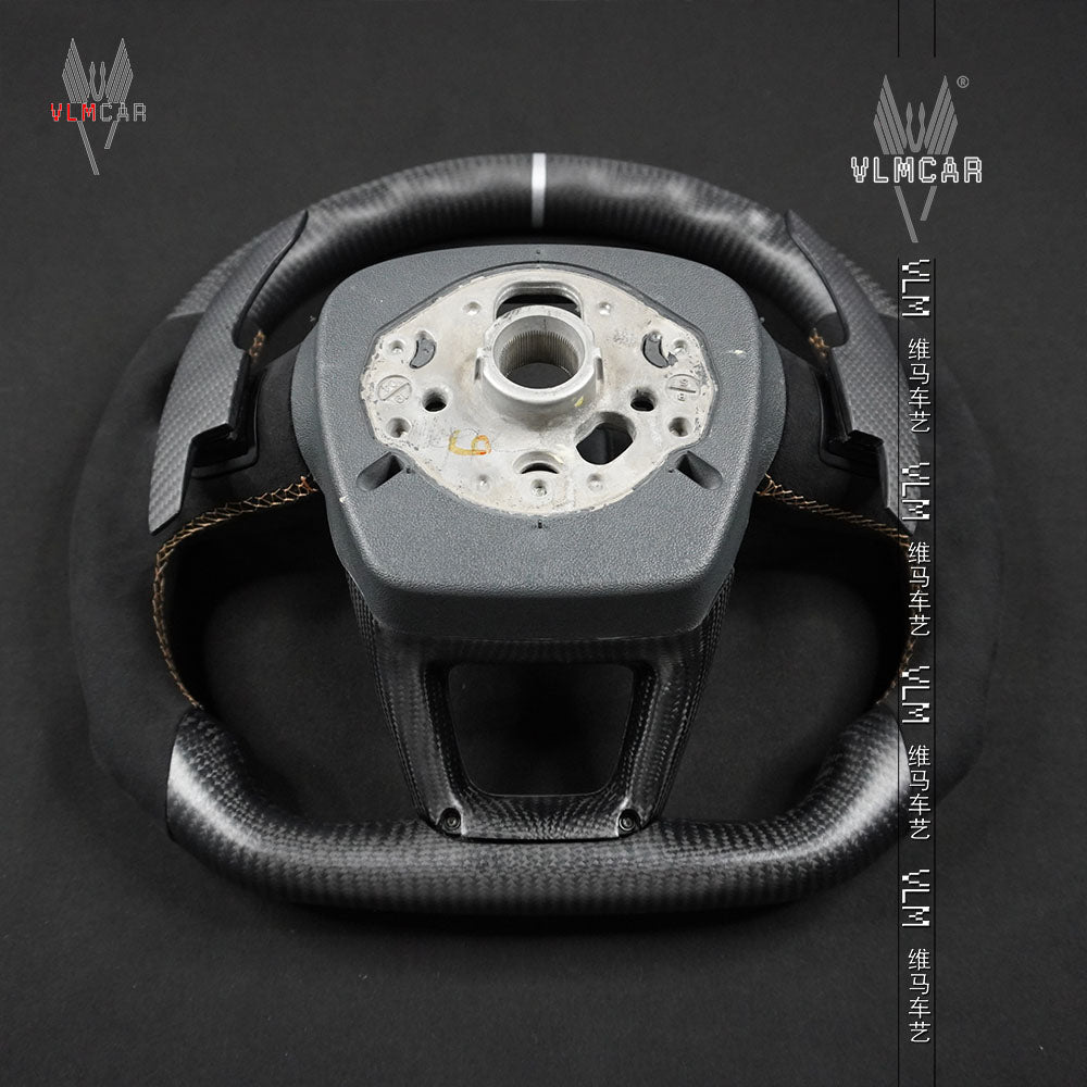 Private Custom Carbon Fiber Steering Wheel For Audi Q3 Q5 SQ8 RS5
