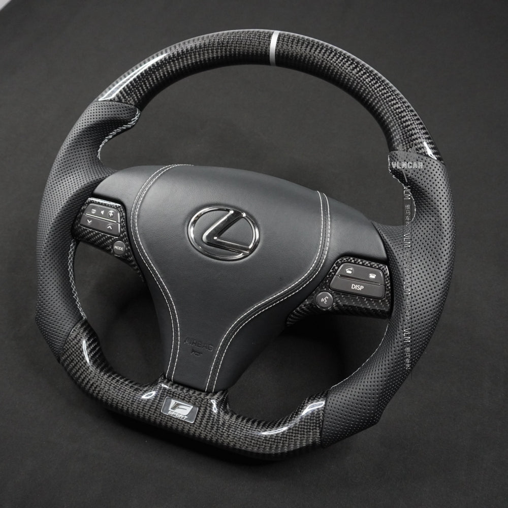 Private Custom Carbon Fiber Steering Wheel For Lexus GS / GS250 / GS350 / GS300 / GS400 / GS430 /  GS450