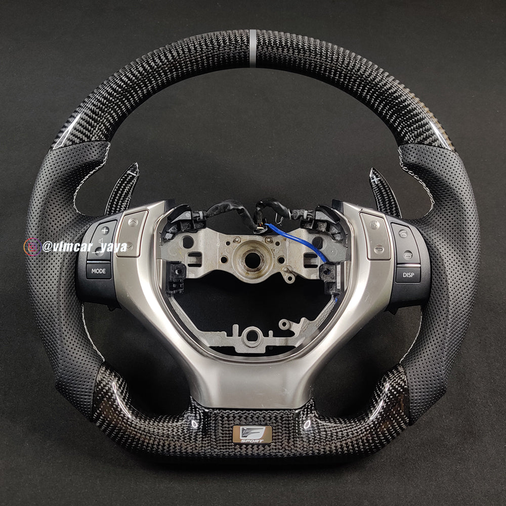 Private Custom Carbon Fiber Steering Wheel For Lexus GS / GS250 / GS350 / GS300 / GS400 / GS430 /  GS450