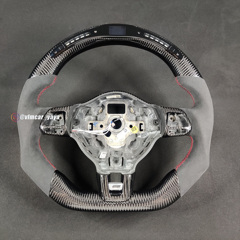 Private Custom Carbon Fiber Steering Wheel For Volkswagen Golf6 MK6 GTI Manual VW