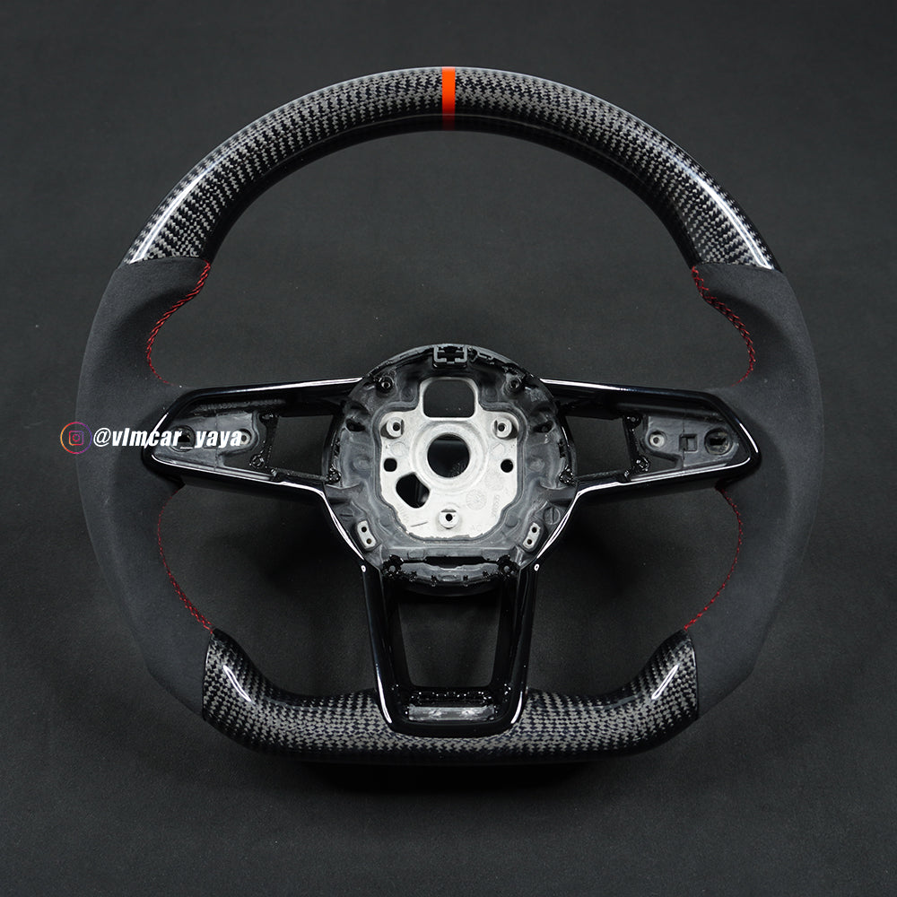 Private Custom Carbon Fiber Steering Wheel For Audi TT R8 A3 S3 8P RS3 RS6