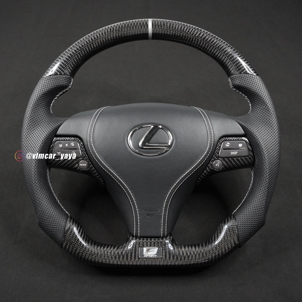 Private Custom Carbon Fiber Steering Wheel For Lexus GS / GS250 / GS350 / GS300 / GS400 / GS430 /  GS450