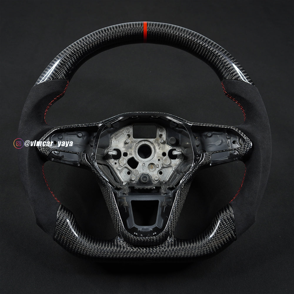 Private Custom Carbon Fiber Steering Wheel For Volkswagen Golf8 MK8 R GTI Tiguan VW Jetta