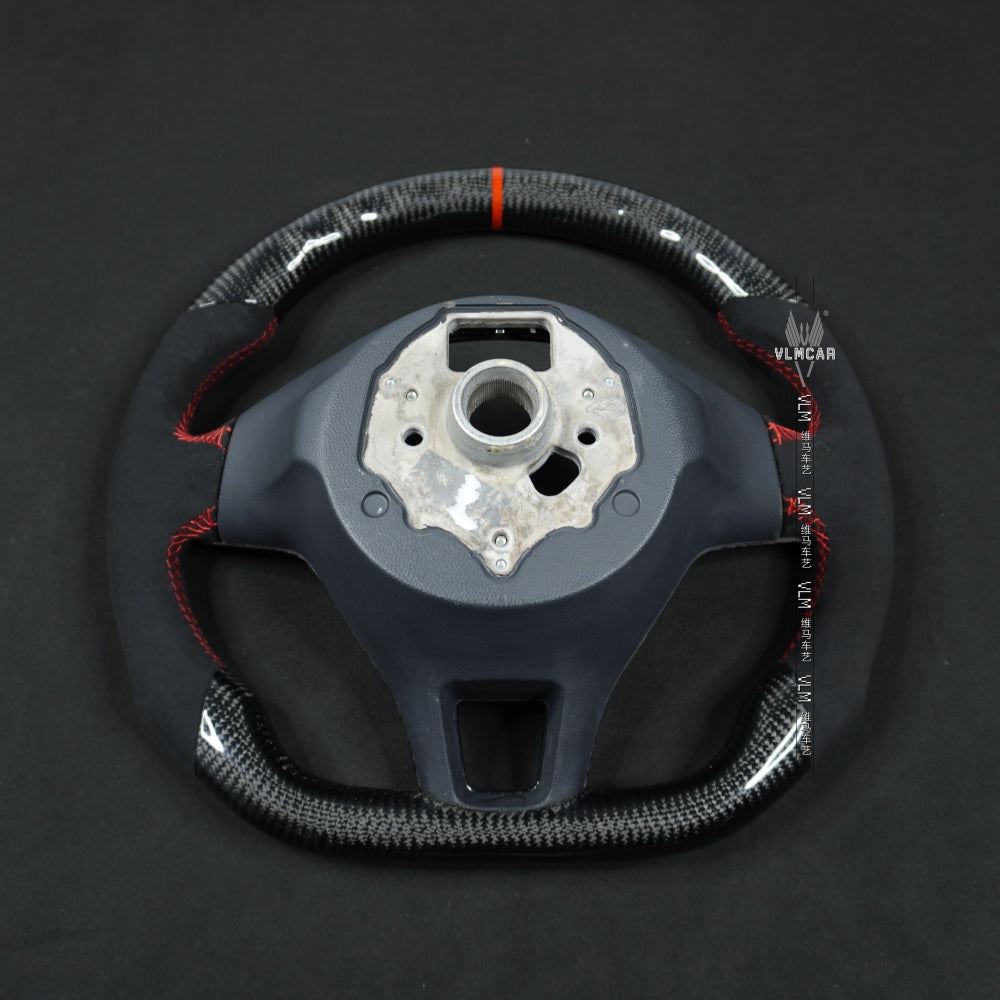 Private Custom Carbon Fiber Steering Wheel For Volkswagen Golf MK7 Tiguan Jetta Passat VW
