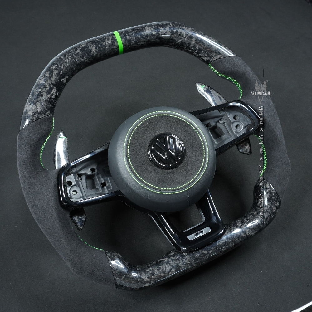 Private Custom Carbon Fiber Steering Wheel For Volkswagen Golf7 MK7 R GTI VW