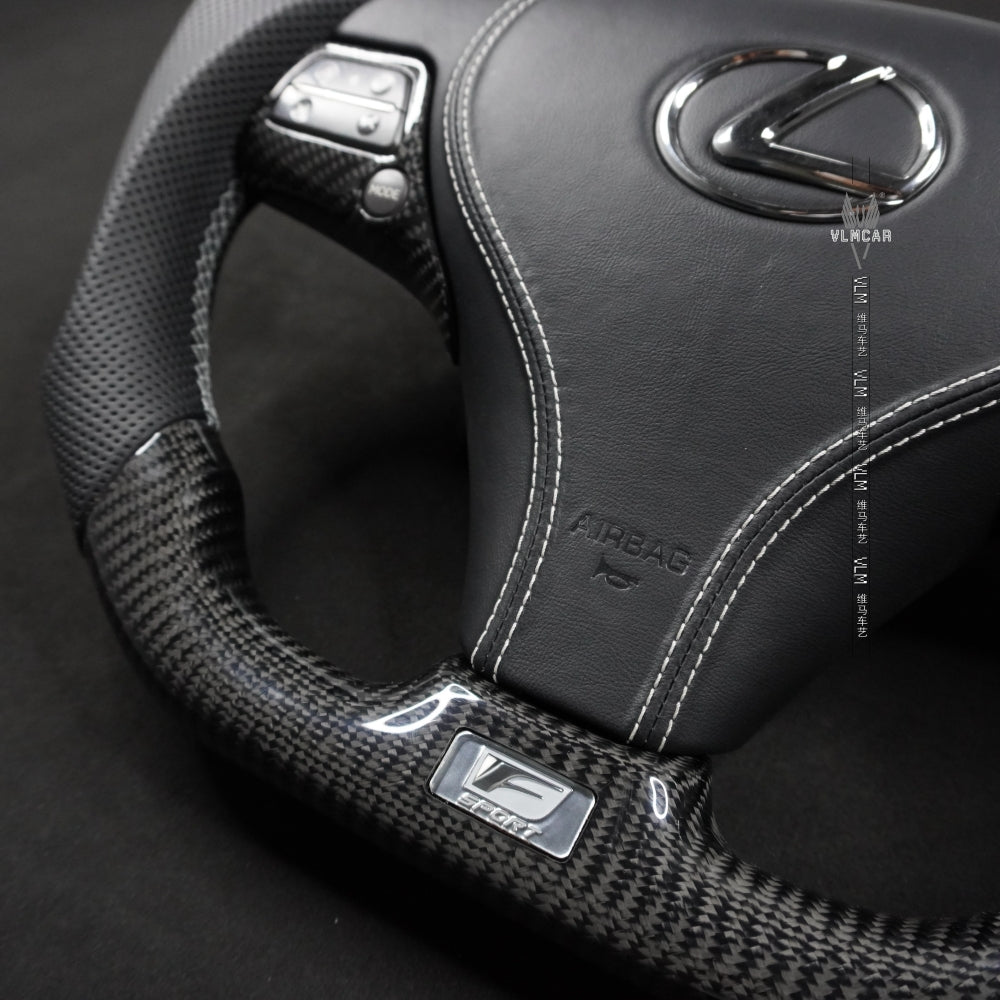 Private Custom Carbon Fiber Steering Wheel For Lexus GS / GS250 / GS350 / GS300 / GS400 / GS430 /  GS450