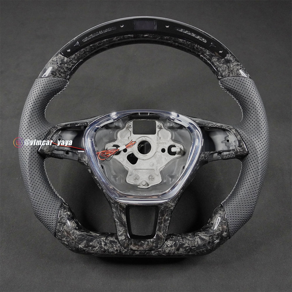 Private Custom Carbon Fiber Steering Wheel For Volkswagen Golf MK7 Tiguan Jetta Passat VW