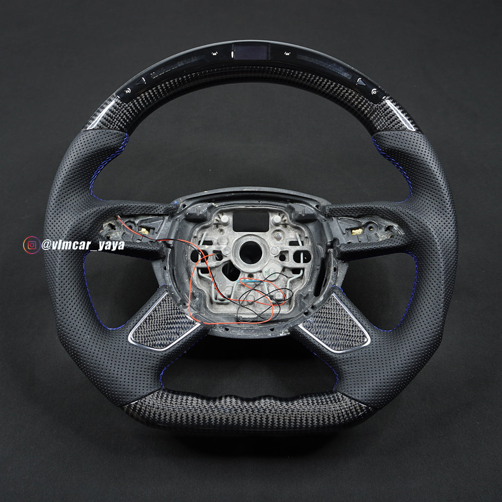 Private Custom Carbon Fiber Steering Wheel For Audi A4 A6 A7 Q7