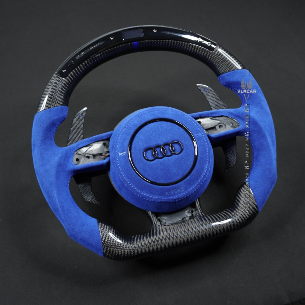Private Custom Carbon Fiber Steering Wheel For Audi A1 S1 S3 S4 S5 RS3 RS4 RS5 SQ5