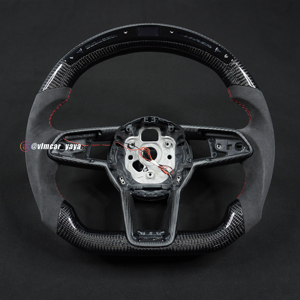Private Custom Carbon Fiber Steering Wheel For Audi TT R8 A3 S3 8P RS3 RS6