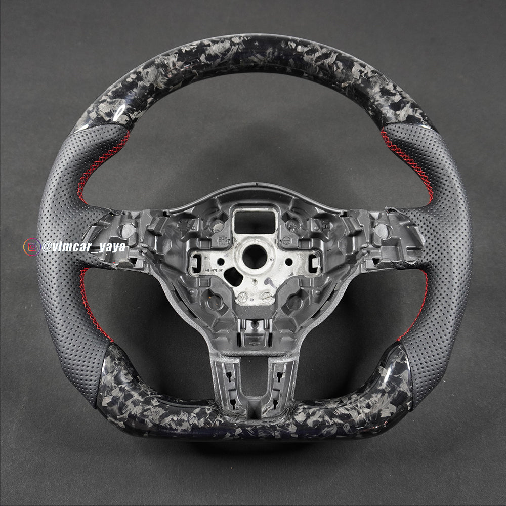 Private Custom Carbon Fiber Steering Wheel For Volkswagen Golf6 MK6 GTI Manual VW