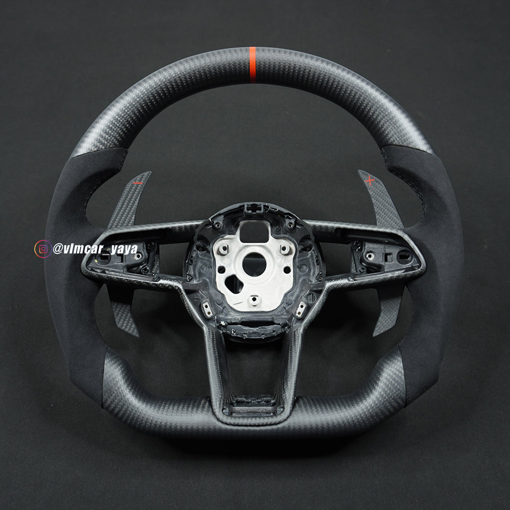 Private Custom Carbon Fiber Steering Wheel For Audi TT R8 A3 S3 8P RS3 RS6