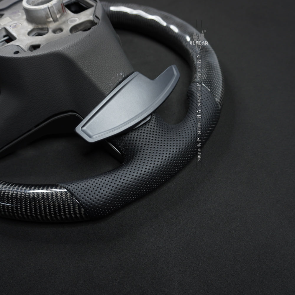 Private Custom Carbon Fiber Steering Wheel For Volkswagen Golf8 MK8 R GTI Tiguan VW Jetta