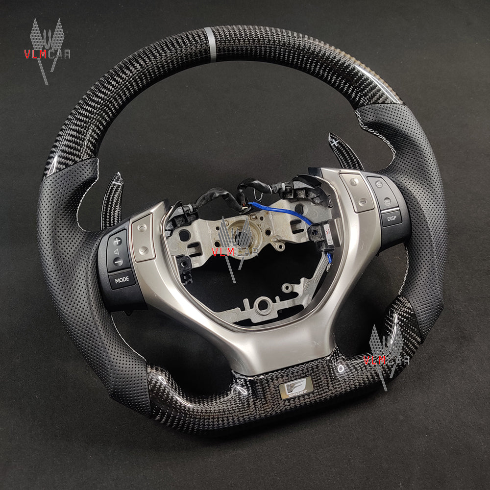 Private Custom Carbon Fiber Steering Wheel For Lexus GS / GS250 / GS350 / GS300 / GS400 / GS430 /  GS450