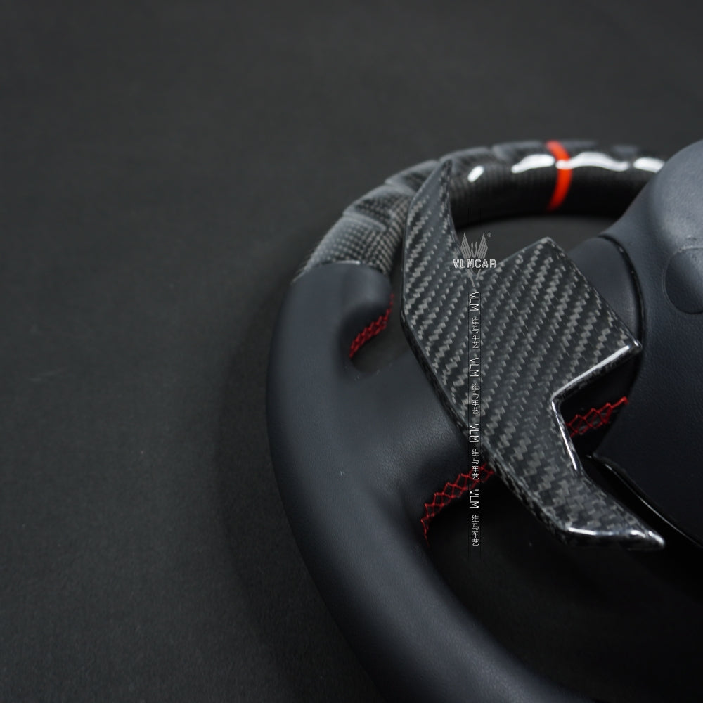 Private Custom Carbon Fiber Steering Wheel For Audi TT R8 A3 S3 8P RS3 RS6