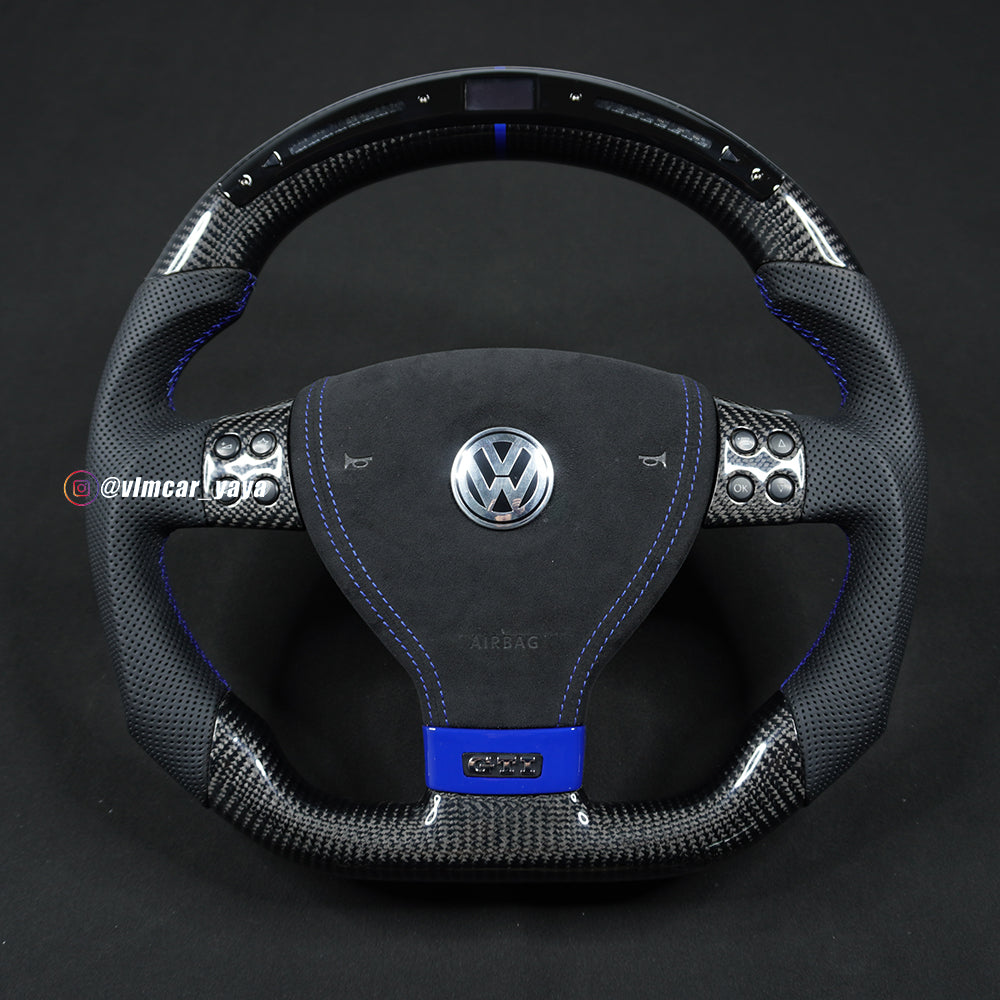 Private Custom Carbon Fiber Steering Wheel For Volkswagen Golf5 MK5 GTI VW