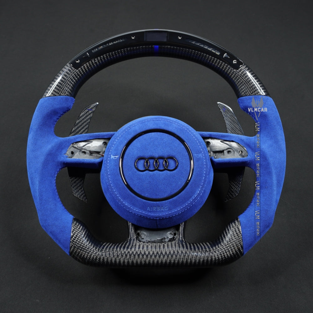 Private Custom Carbon Fiber Steering Wheel For Audi A1 S1 S3 S4 S5 RS3 RS4 RS5 SQ5