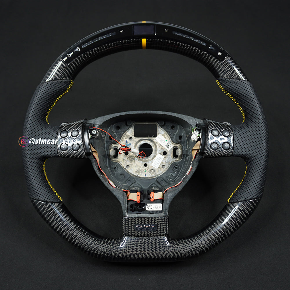 Private Custom Carbon Fiber Steering Wheel For Volkswagen Golf5 MK5 GTI VW