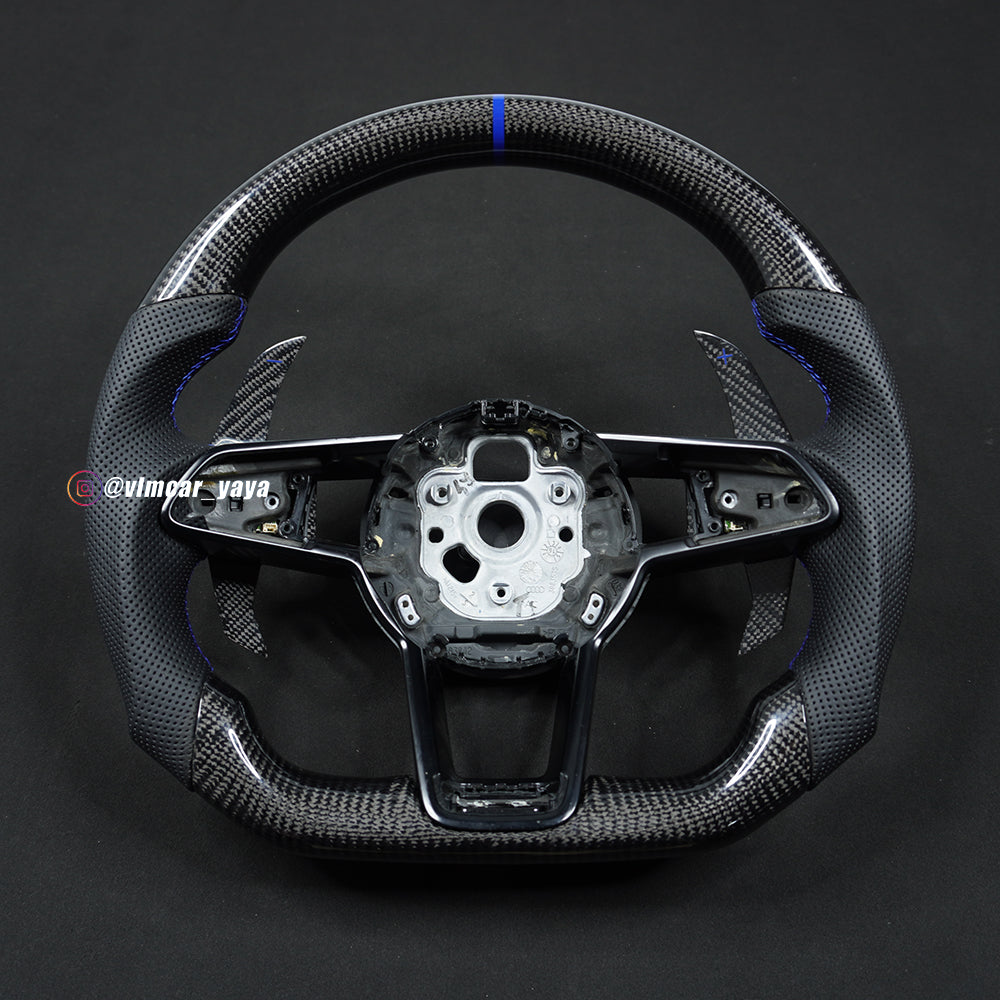 Private Custom Carbon Fiber Steering Wheel For Audi TT R8 A3 S3 8P RS3 RS6