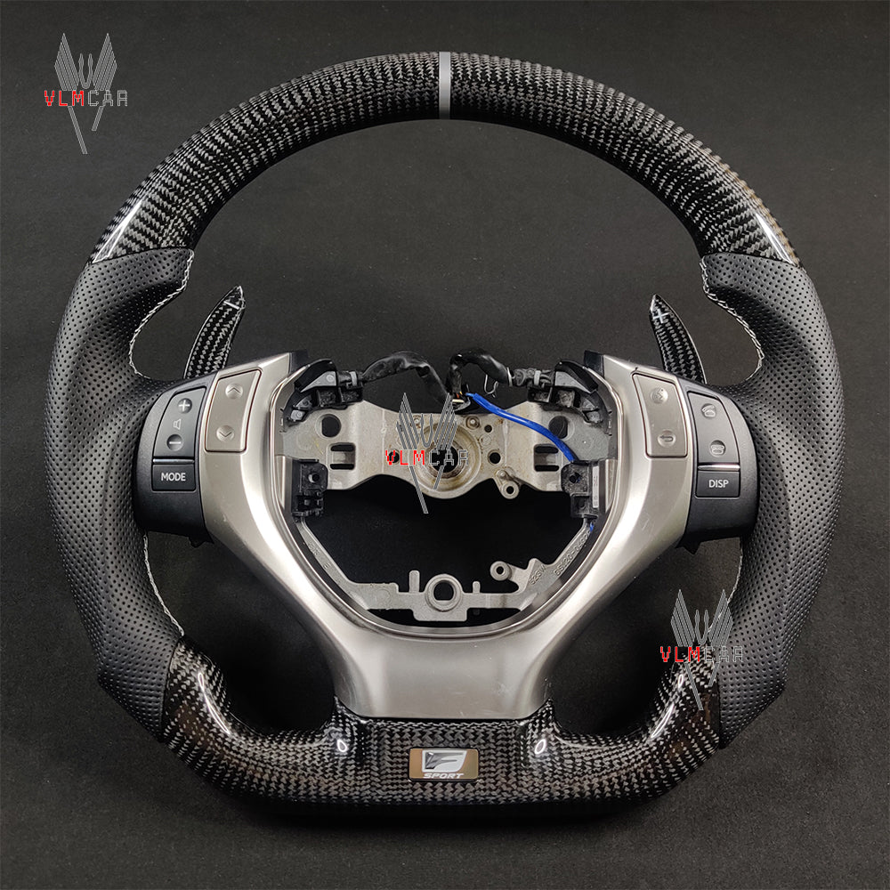 Private Custom Carbon Fiber Steering Wheel For Lexus GS / GS250 / GS350 / GS300 / GS400 / GS430 /  GS450