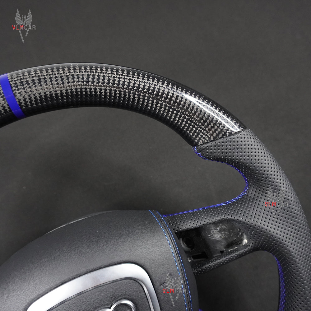 Private Custom Carbon Fiber Steering Wheel For Audi A3 A4 A6 RS Q5 Q7