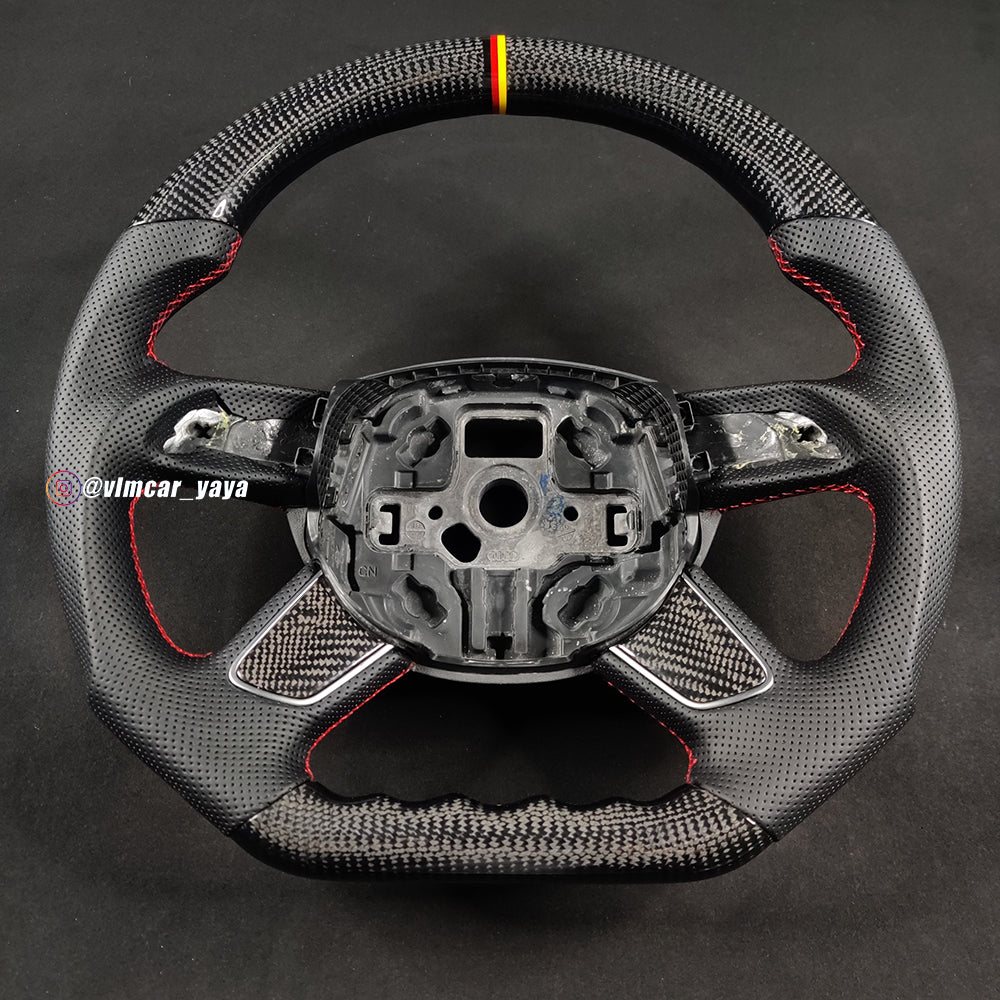 Private Custom Carbon Fiber Steering Wheel For Audi A4 A6 A7 Q7