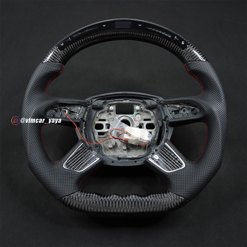 Private Custom Carbon Fiber Steering Wheel For Audi A4 A6 A7 Q7