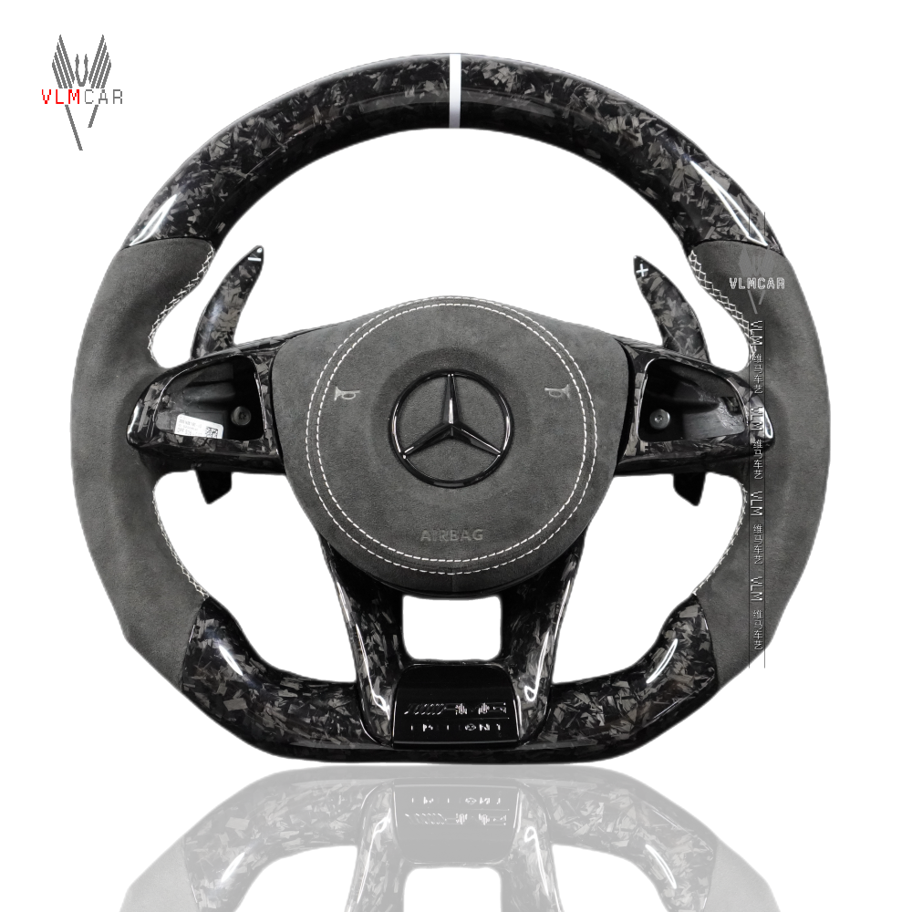 Private Custom Carbon Fiber Steering Wheel For Benz C-class CLA GLA W205 W117 W176