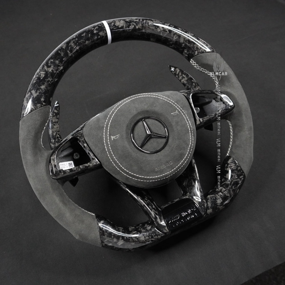 Private Custom Carbon Fiber Steering Wheel For Benz C-class CLA GLA W205 W117 W176