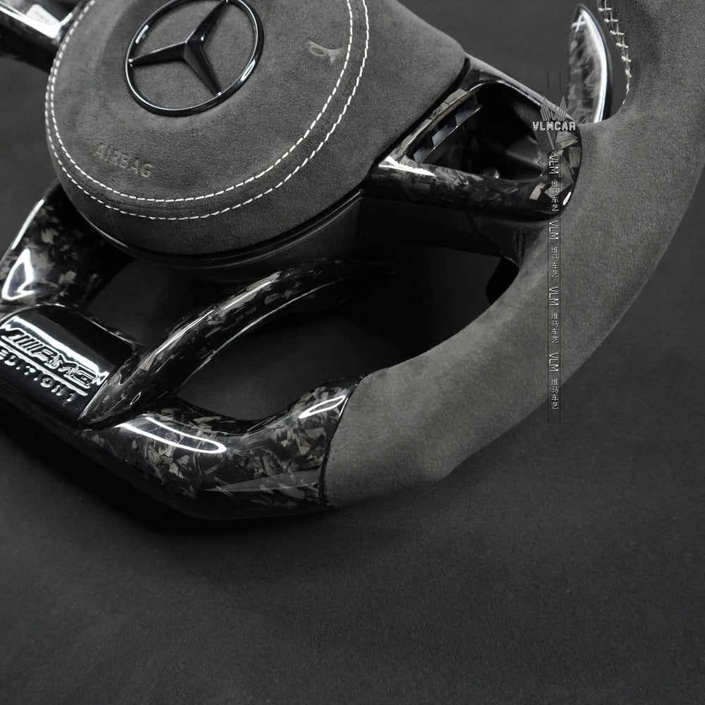 Private Custom Carbon Fiber Steering Wheel For Benz C-class CLA GLA W205 W117 W176