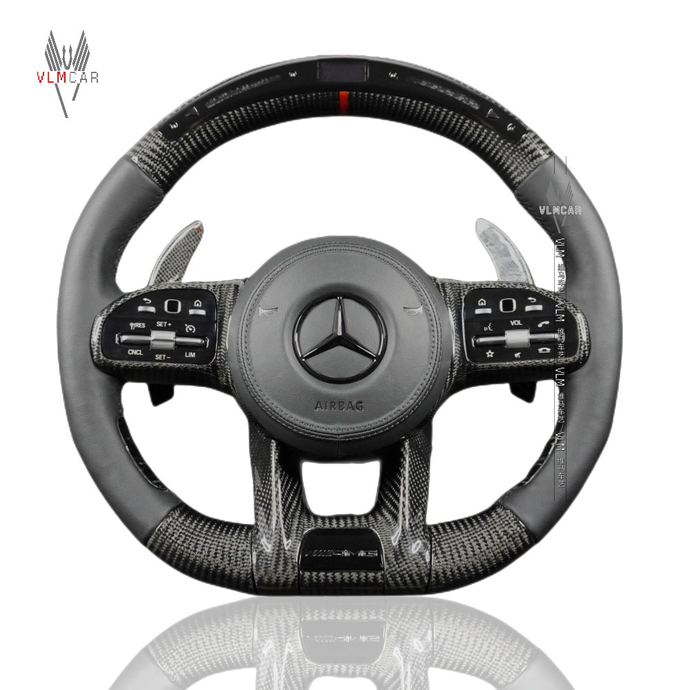 Private Custom Carbon Fiber Steering Wheel For Mercedes Benz C/ E / S / G AMG / Old  Model to New AMG 809