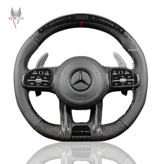 Private Custom Carbon Fiber Steering Wheel For Mercedes Benz C/ E / S / G AMG / Old  Model to New AMG 809