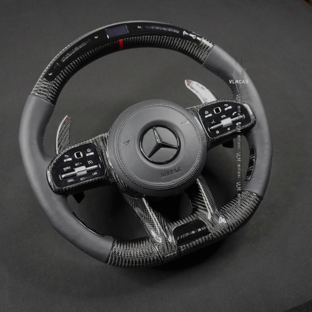 Private Custom Carbon Fiber Steering Wheel For Mercedes Benz C/ E / S / G AMG / Old  Model to New AMG 809