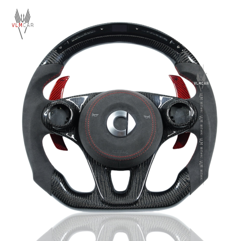 Private Custom Carbon Fiber Steering Wheel For Benz Smart 453